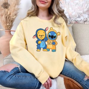 Winnie The Pooh Shirt Stitch Shirt Pooh Bear Shirt Winnie The Pooh Eating Honey Winnie The Pooh Saying Goodbye Unique revetee 4