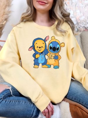 Winnie The Pooh Shirt Stitch Shirt Pooh Bear Shirt Winnie The Pooh Eating Honey Winnie The Pooh Saying Goodbye Unique revetee 4