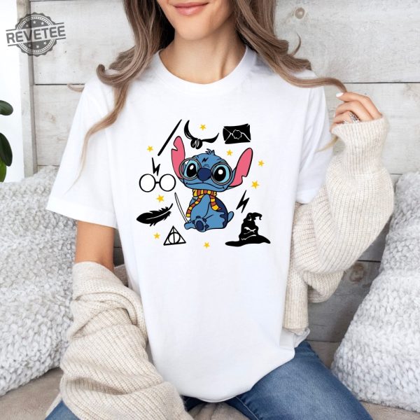 Disney Potter Stitch Shirt Wizard Stitch Shirt Disney Trip Shirt Disney Kids Shirt Holiday Shirt Stitch Birthday Shirt Unique revetee 4