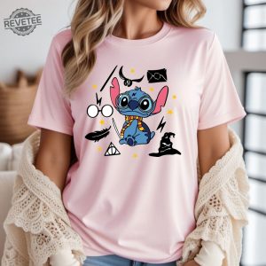 Disney Potter Stitch Shirt Wizard Stitch Shirt Disney Trip Shirt Disney Kids Shirt Holiday Shirt Stitch Birthday Shirt Unique revetee 5