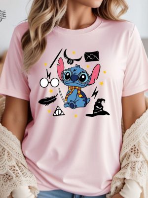 Disney Potter Stitch Shirt Wizard Stitch Shirt Disney Trip Shirt Disney Kids Shirt Holiday Shirt Stitch Birthday Shirt Unique revetee 5