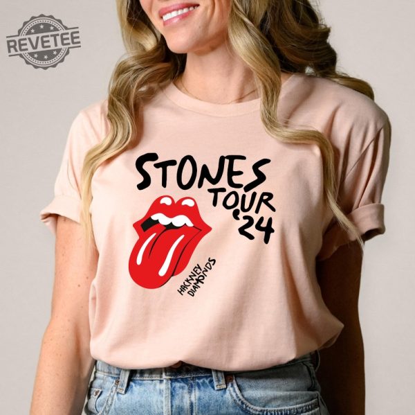 The Rolling Stones Hackney Diamonds Tour 2024 Schedule List Tshirt Rolling Stones Setlist 2024 Unique revetee 2