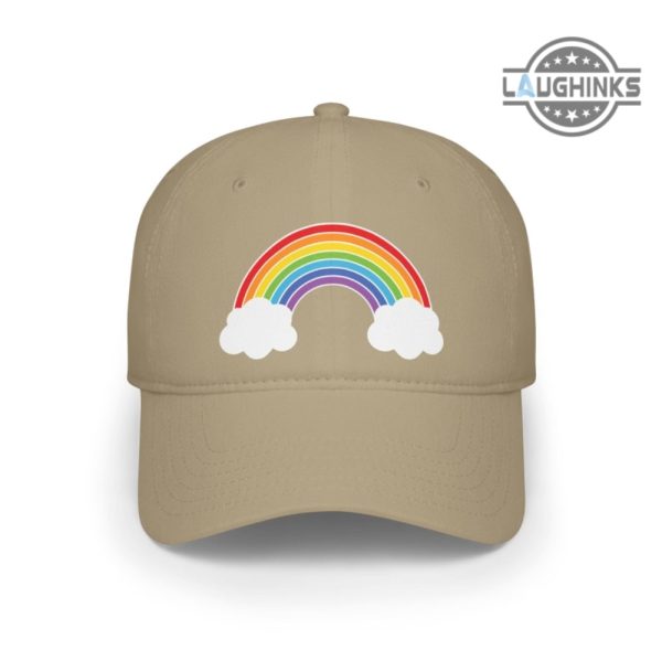 rainbow lgbtq pride classic embroidered baseball hat stylish and trendy lgbtq pride accessories laughinks 1