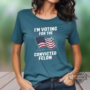 funny donald trump convicted felon vote 2024 shirt