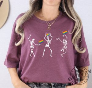 Skeleton Pride Rainbow Lgbtq Funny Pride Shirt giftyzy 4