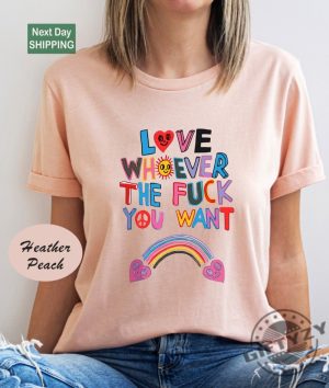 Love Whoever The Fuck You Want Lgbqt Shirt giftyzy 2