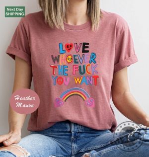 Love Whoever The Fuck You Want Lgbqt Shirt giftyzy 3