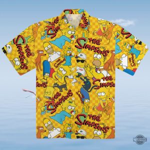 the simpsons hawaiian shirt and shorts trendy summer outfit