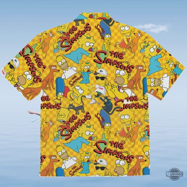 the simpsons hawaiian shirt and shorts trendy summer outfit