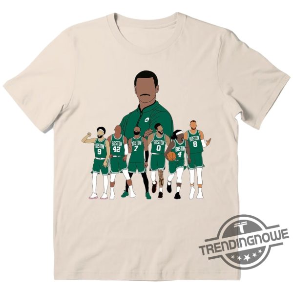 Boston Celtics Shirt Boston Basketball Jayson Tatum Jaylen Brown Porzingis Jrue Holiday Derrick White Joe Mazzulla T Shirt trendingnowe.com 1
