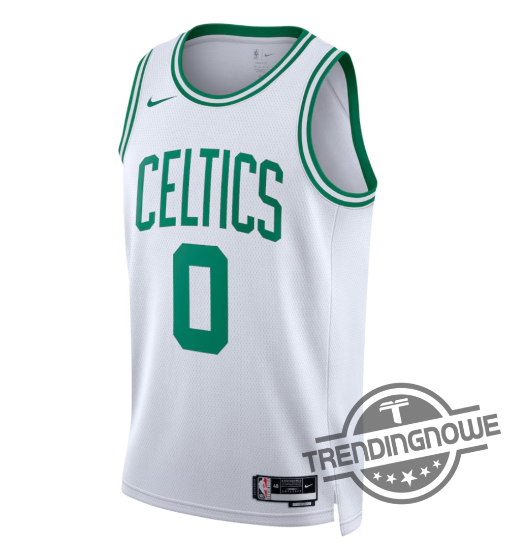 Jayson Tatum Jersey White Boston Celtics Nike Nba Finals Patch 2024 Jersey