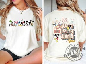 Retro Walt Disney World Two Sided Mickey And Friends Shirt giftyzy 2