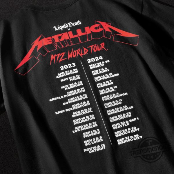 Metallica Tonight M72 World Tour Shirt Metallica T Shirt Sweatshirt Hoodie Metallica 2024 Tour Shirt trendingnowe 1