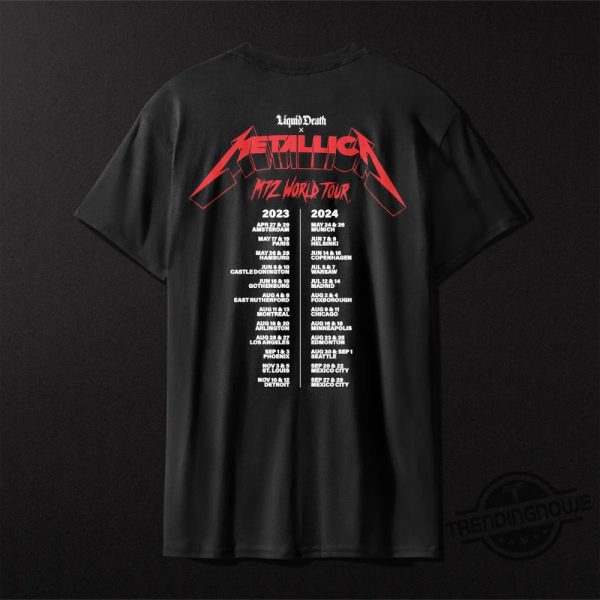Metallica Tonight M72 World Tour Shirt Metallica T Shirt Sweatshirt Hoodie Metallica 2024 Tour Shirt trendingnowe 3