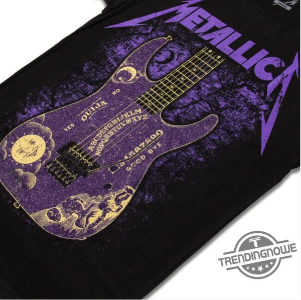 Kirk Hammett Purple Ouija Guitar Shirt Metallica Tonight M72 World Tour Shirt Metallica T Shirt trendingnowe 2