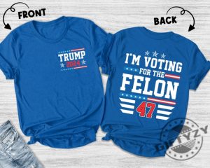 Im Voting Convicted Felon 2024 Vintage Shirt giftyzy 2