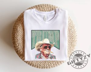 Cowboy Western Make America Great Donald Daddy Trump President Vintage Shirt giftyzy 3