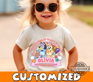 best custom bluey kids birthday shirt ideas for girls and boys