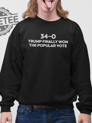 Trump Finally Won The Popular Vote 340 Convicted Felon T Shirt Unique revetee 4