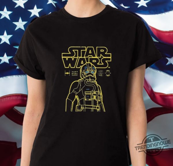 Pilot Star Wars Imperial Fighter Outline Shirt trendingnowe 1