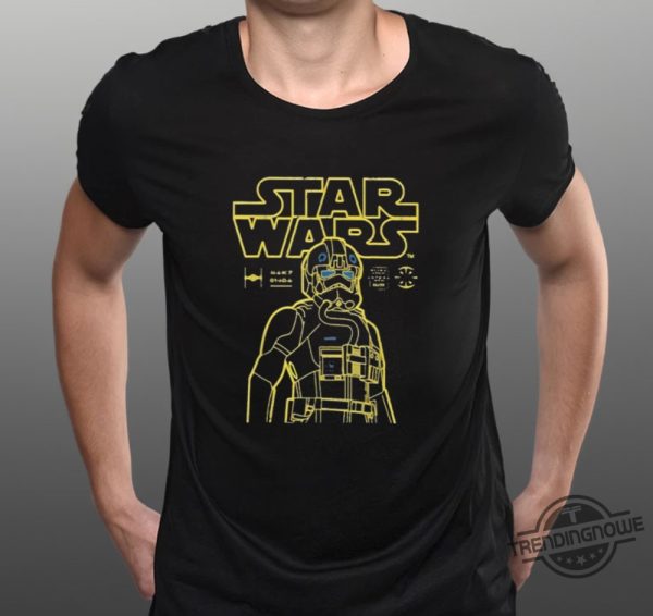 Pilot Star Wars Imperial Fighter Outline Shirt trendingnowe 2