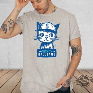 Mariners Take Meowt To The Ballgame Shirt trendingnowe 2