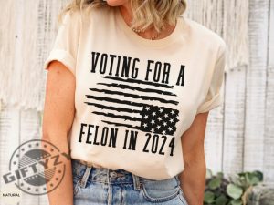 Voting For Felon Trump 2024 Nation In Distress Flag Shirt giftyzy 4