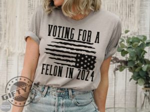 Voting For Felon Trump 2024 Nation In Distress Flag Shirt giftyzy 5