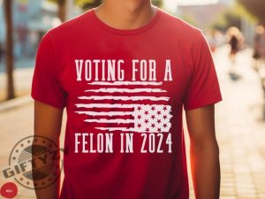 Voting For Felon Trump 2024 Nation In Distress Flag Shirt giftyzy 6