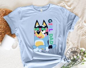 Bandit Girl Dad Cartoon Fathers Day Shirt giftyzy 2