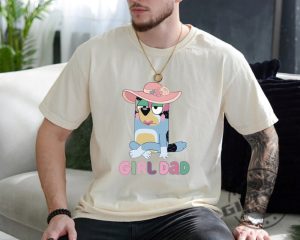 Bluey Girl Dad Bandit Girl Dad Shirt giftyzy 3