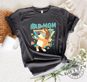 Retro Rad Mom Cute Mama Chilli Heeler Bluey Family Shirt giftyzy 6