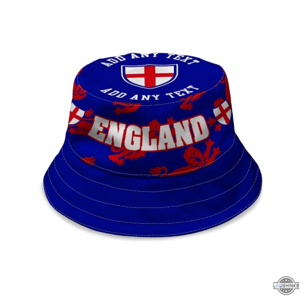 england bucket hat football blue lions all over print hats world cup soccer fan gear laughinks 4