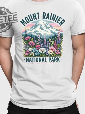 Mount Rainier National Park Wildflower Hoodie Shirt Sweatshirt Unique revetee 2