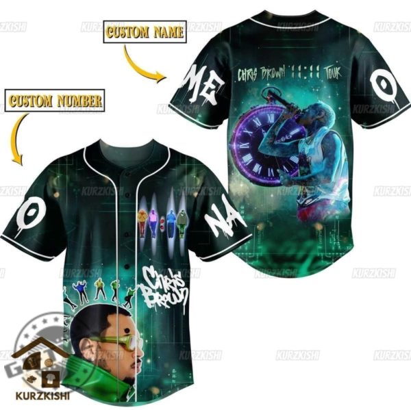 Chris Brown 11 11 Tour 2024 3D All Over Printed Shirt giftyzy 1
