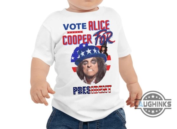 rock the vote for alice cooper for president shirt election tee 2024