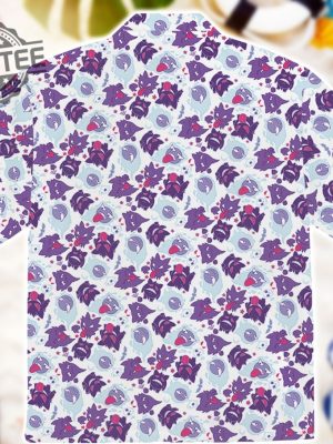 Gengar Haunter Gastly Hawaiian Shirt Unique Gengar Hawaiian Shirt revetee 2