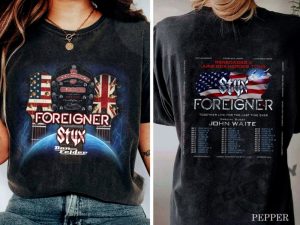 Styx And Foreigner Summer 2024 Tour Shirt giftyzy 2