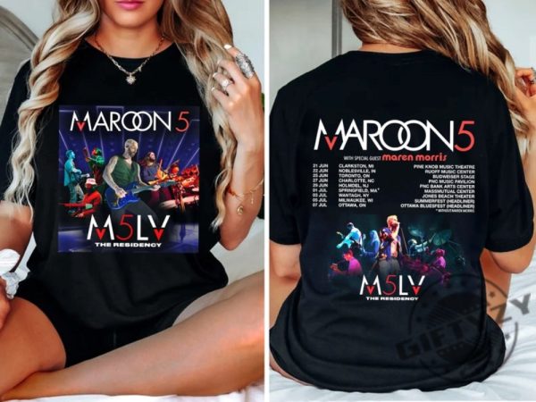 Maroon 5 2024 Tour Shirt giftyzy 1