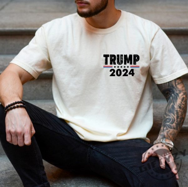 Two Sided I Stand With Trump Shirt giftyzy 4