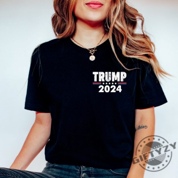 Two Sided I Stand With Trump Shirt giftyzy 6