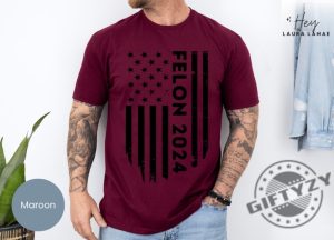 Im Voting For The Felon 2024 Political Shirt giftyzy 5