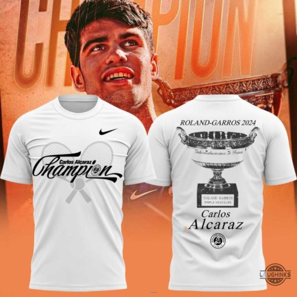 carlos alcaraz roland garros 2024 nike shirt unleash your inner champion with tennis tee laughinks 1