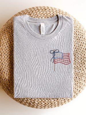 Embroidered Usa Flag Shirt Embroidered Usa Shirt 4Th Of July Shirt Independence Day Gift Unique revetee 2