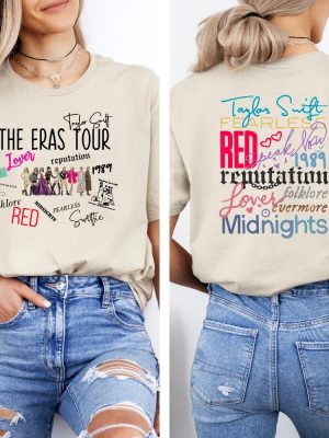 The Eras Tour T Shirt The Eras Tour Concert Shirt Eras Tour Movie T Shirt Taylor Swift Merch Concert T Shirt Unique revetee 2