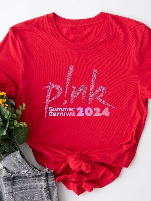 P Nk Pink Singer Summer Carnival 2024 Tour Shirt Pink Fan Lovers Shirt Music Tour 2024 Shirt Trustfall Album Shirt Unique revetee 2