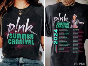 Pink Singer Summer Carnival 2024 Festival World Tour Shirt giftyzy 2