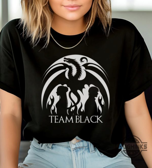 house of the dragon team black shirt dragons lair targaryen house logo season 2 tee limited edition game of thrones merchandise for fans laughinks 5