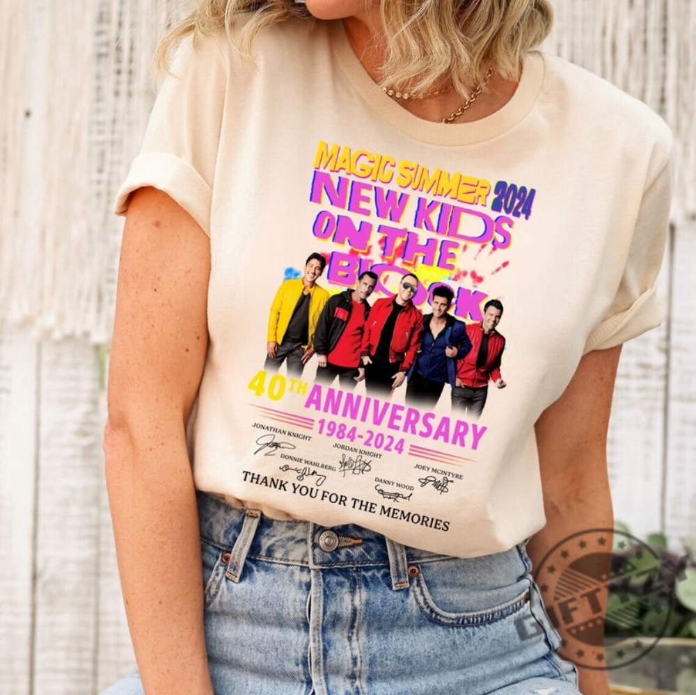 Magic Summer 2024 New Kids On The Block 40Th Anniversary 1984  2024 Nkotb Vintage Shirt