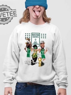 Jayson Tatum Jaylen Brown T Shirt Celtics 2024 World Champions Shirt Jayson Tatum And Jaylen Brown T Shirt revetee 4